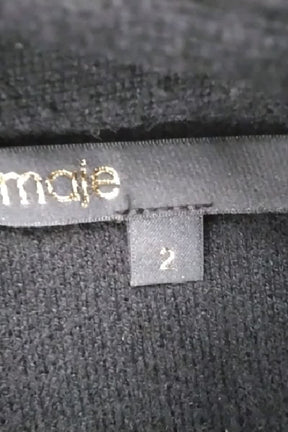 Gilet Maje Noir en Laine
