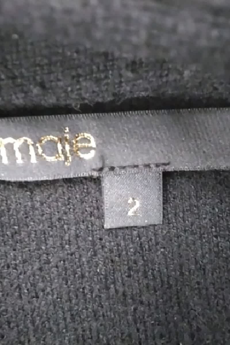 Gilet Maje Noir en Laine