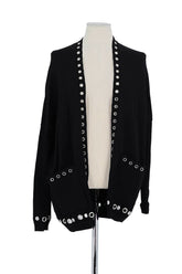 Gilet Maje Noir en Viscose, taille S - Seconde Main