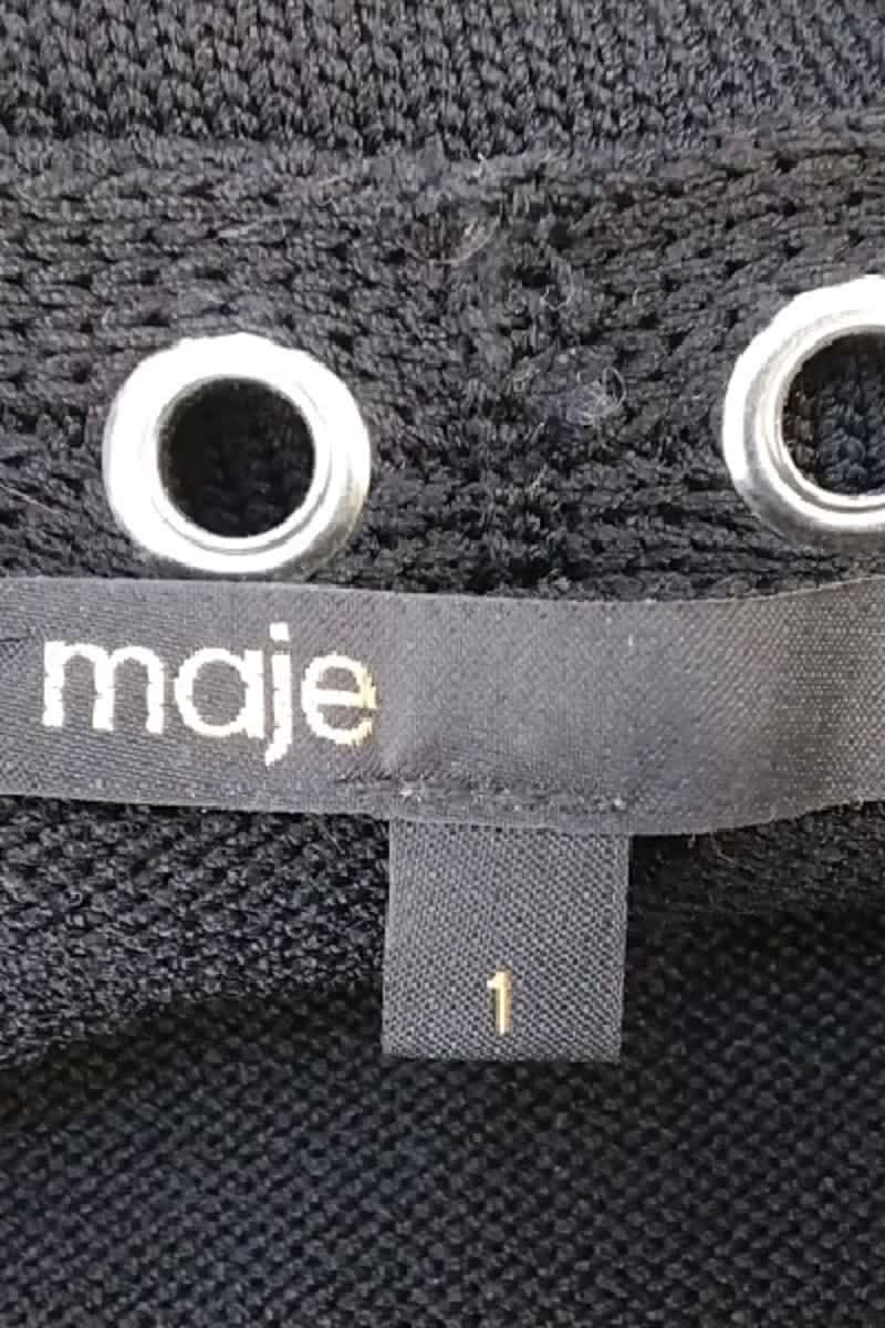 Gilet Maje Noir en Viscose