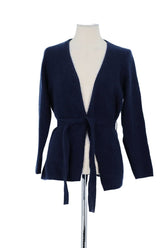Gilet Majestic Filatures Marine en Laine, taille S - Seconde Main