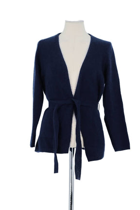 Gilet Majestic Filatures Marine en Laine, taille S - Seconde Main