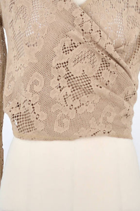 Gilet Mes Demoiselles Beige en Coton