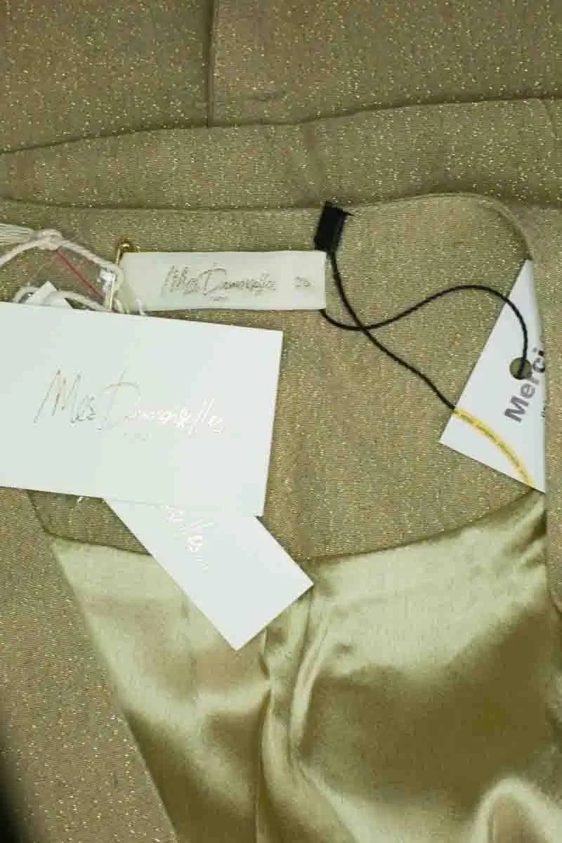 Gilet Mes Demoiselles Garbo Doré en Lin