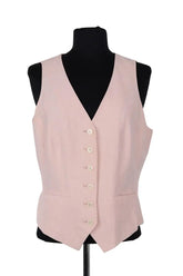 Gilet Ralph Lauren Rose en Soie, taille L - Seconde Main