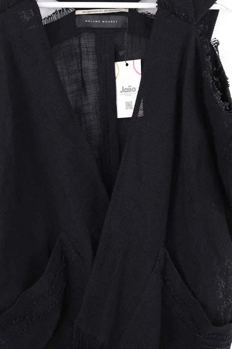 Gilet Roland Mouret Noir en Coton