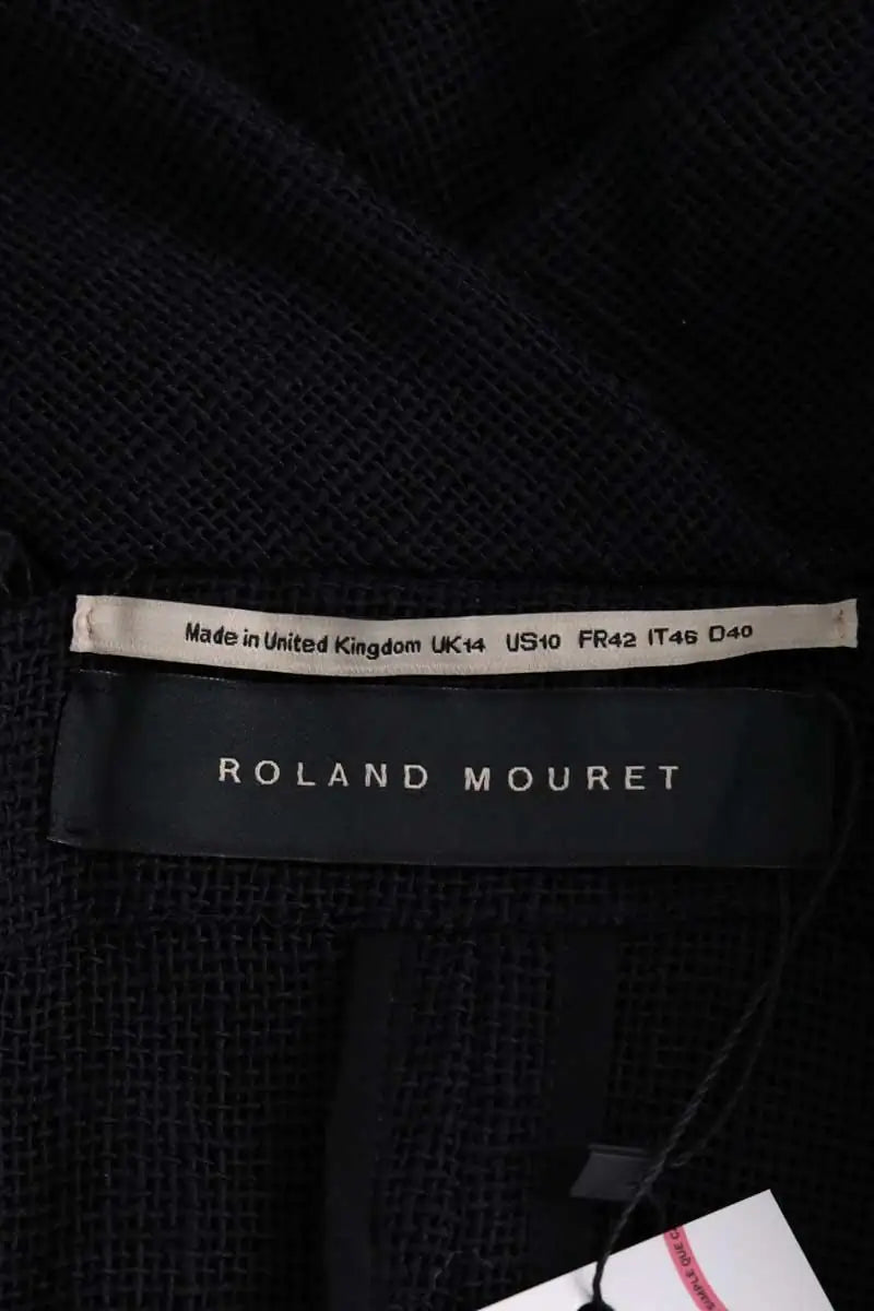 Gilet Roland Mouret Noir en Coton