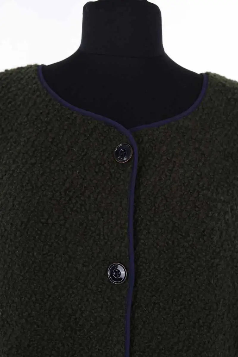 Gilet Sacrécoeur Vert en Laine