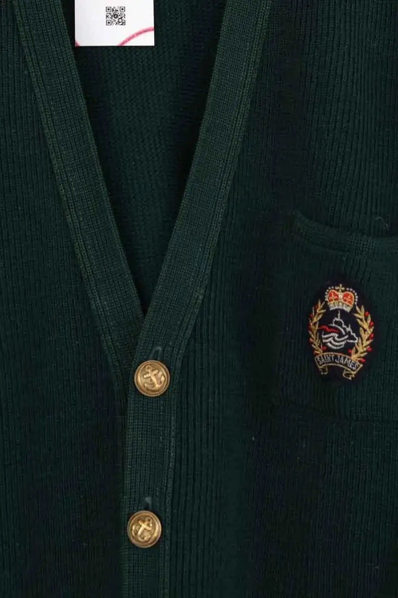 Gilet Saint James Vert en Laine