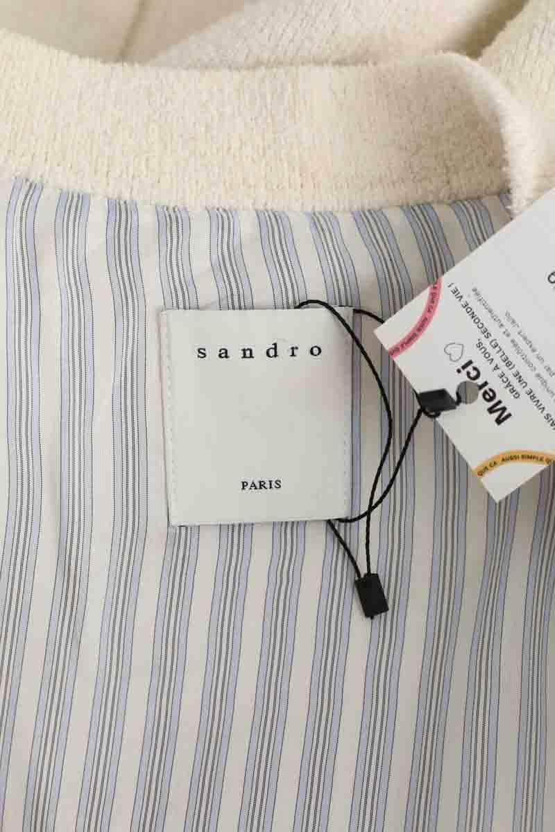 Gilet Sandro Blanc en Coton