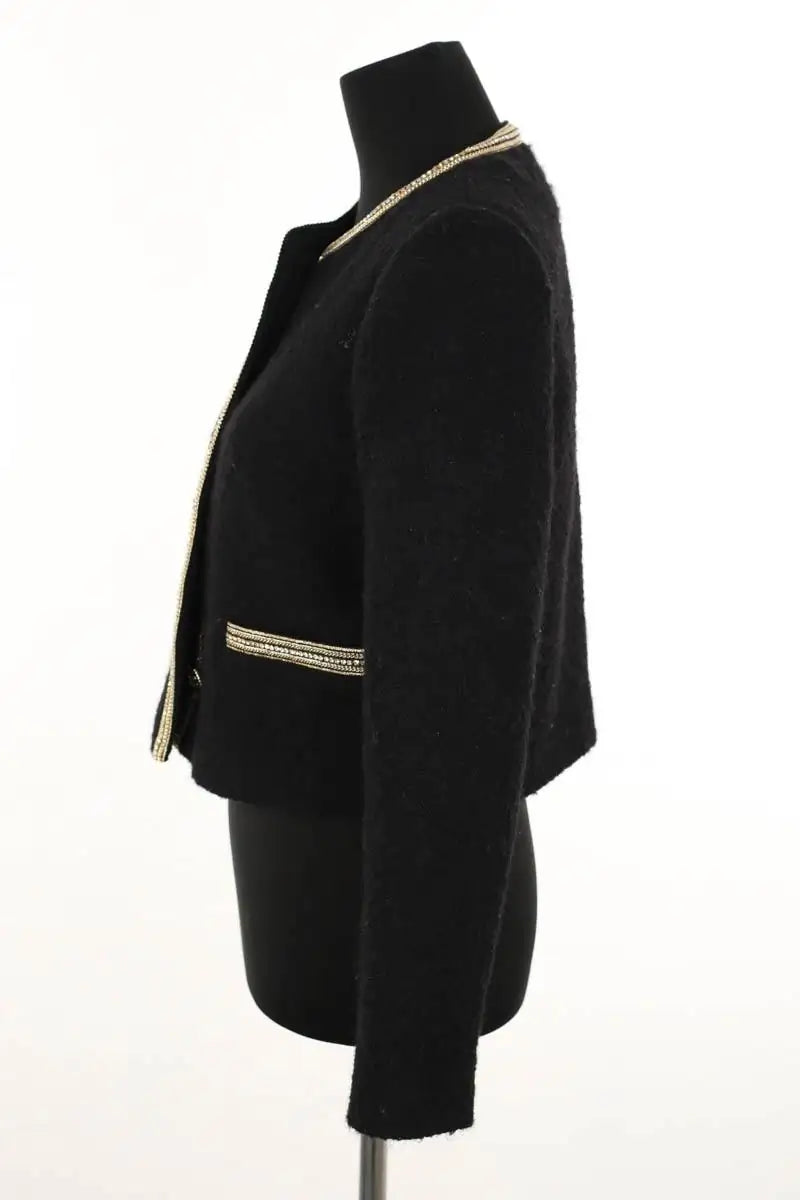 Gilet Sandro Cambridge Noir en Coton