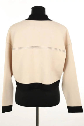 Gilet Sandro Cher Beige en Viscose