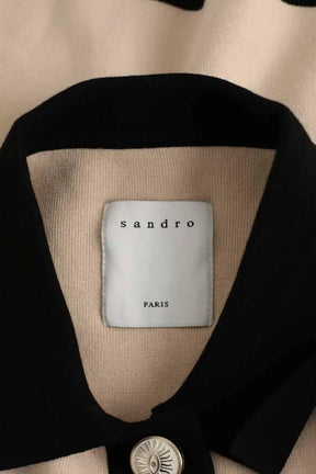 Gilet Sandro Cher Beige en Viscose