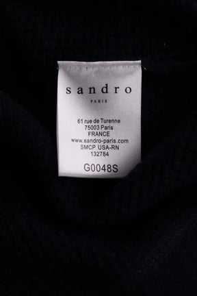 Gilet Sandro Marine en Laine