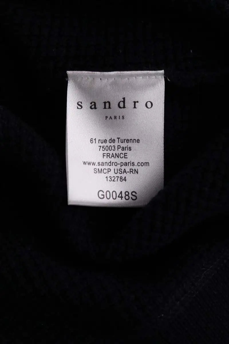 Gilet Sandro Marine en Laine