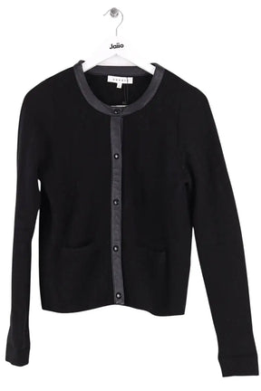 Gilet Sandro Noir en Laine, taille L - Seconde Main