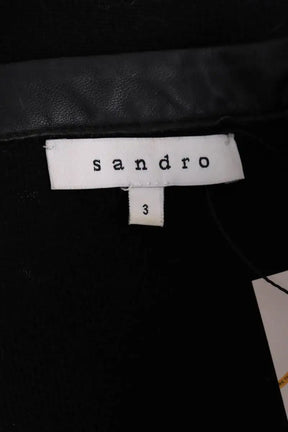 Gilet Sandro Noir en Laine