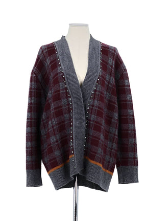 Gilet Sandro Rouge en Viscose, taille M - Seconde Main