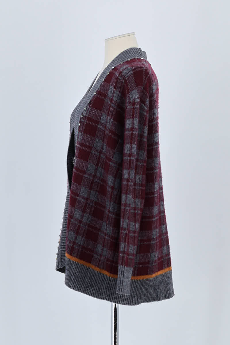 Gilet Sandro Rouge en Viscose