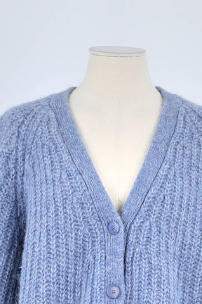 Gilet Sézane Bleu en Polyamide