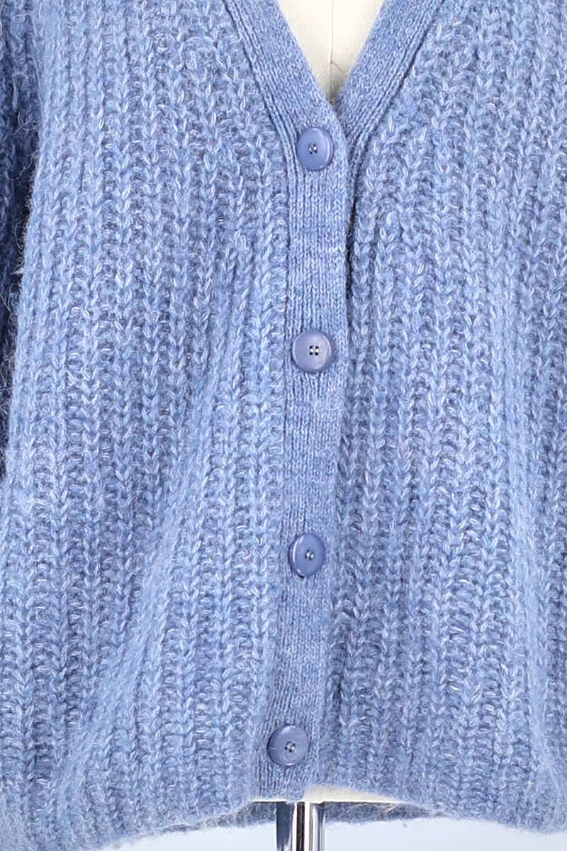 Gilet Sézane Bleu en Polyamide