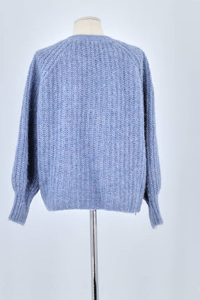 Gilet Sézane Bleu en Polyamide