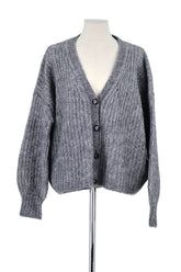 Gilet Sézane Gris en Polyamide, taille M - Seconde Main