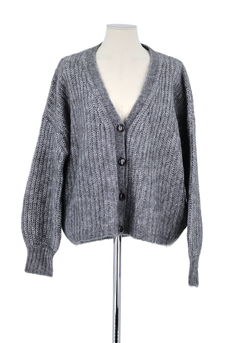 Gilet Sézane Gris en Polyamide, taille M - Seconde Main