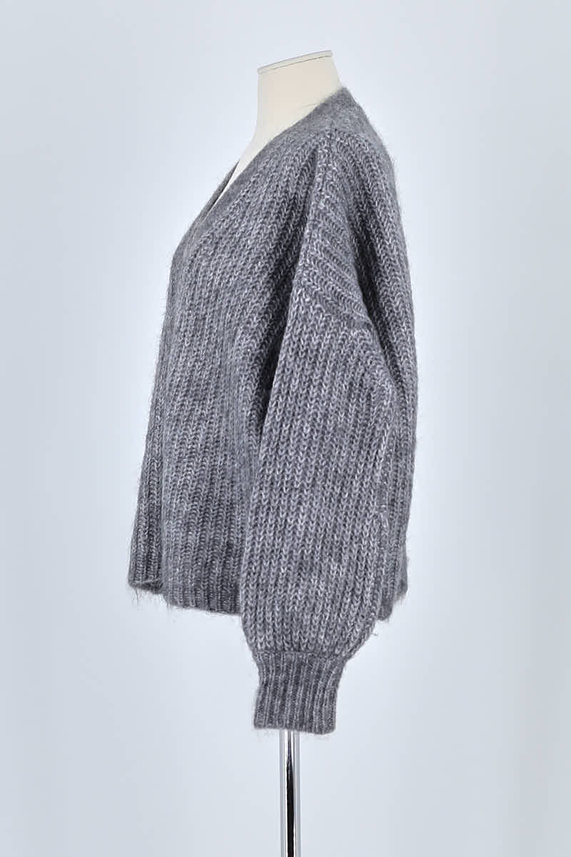 Gilet Sézane Gris en Polyamide