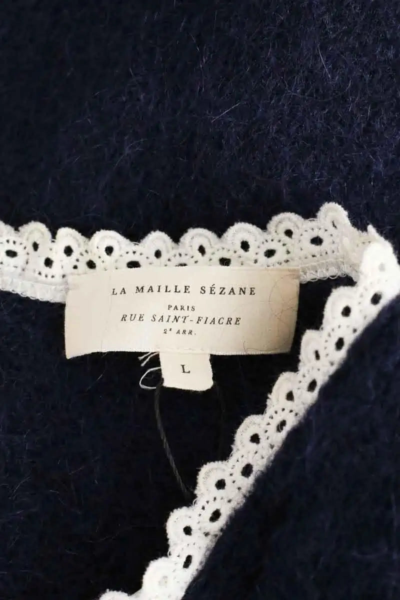 Gilet Sézane Marine en Laine