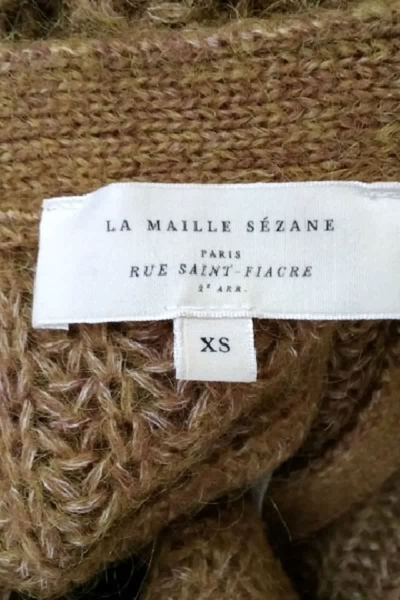 Gilet Sézane Marron en Polyamide