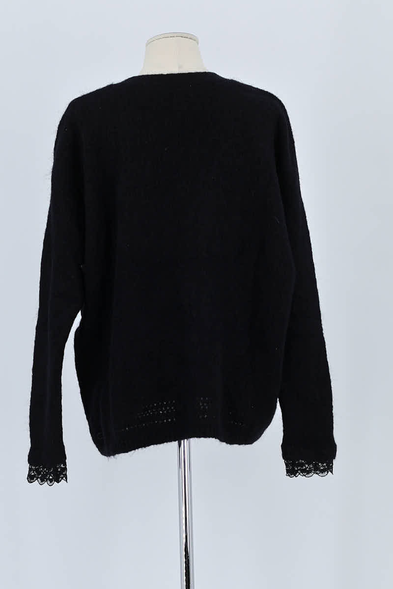 Gilet Sézane Noir en Laine