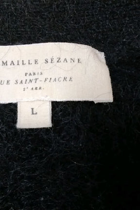 Gilet Sézane Noir en Laine