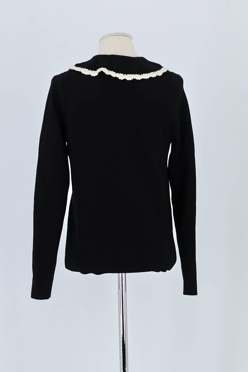 Gilet Sézane Noir en Laine