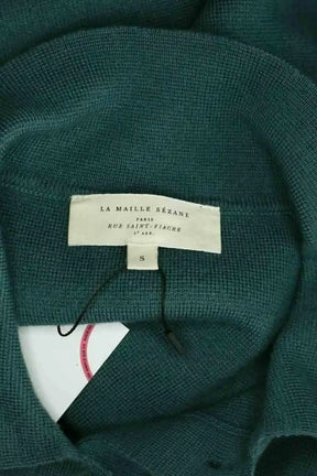 Gilet Sézane Vert en Laine