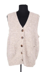 Gilet Soeur Fluo Ecru en Synthétique, taille L - Seconde Main