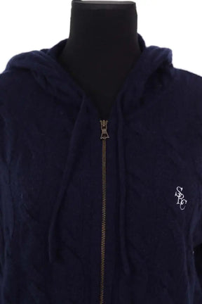 Gilet Sporty & Rich Marine en Cachemire