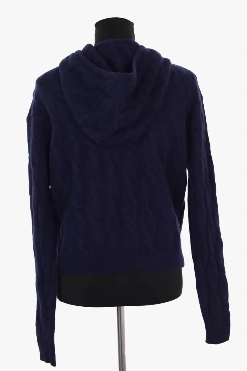 Gilet Sporty & Rich Marine en Cachemire