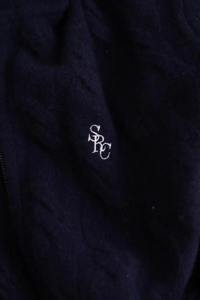 Gilet Sporty & Rich Marine en Cachemire