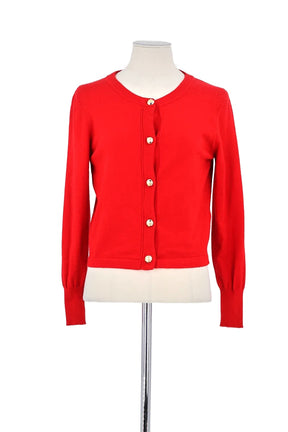 Gilet Tara Jarmon Rouge en Viscose, taille M - Seconde Main