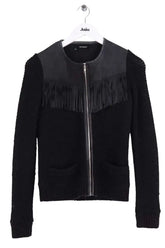 Gilet The Kooples Noir en Synthétique, taille XS - Seconde Main