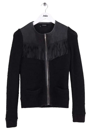 Gilet The Kooples Noir en Synthétique, taille XS - Seconde Main