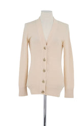 Gilet Tory Burch Beige en Laine, taille XS - Seconde Main