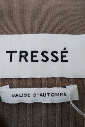 Gilet Tresse Marron en Viscose