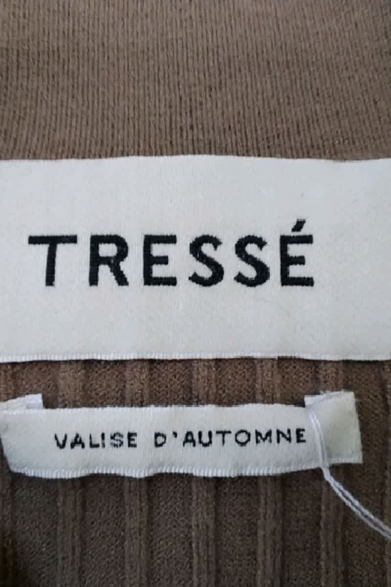Gilet Tresse Marron en Viscose