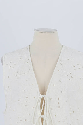 Gilet Vanessa Bruno Blanc en Coton