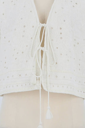 Gilet Vanessa Bruno Blanc en Coton