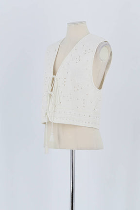 Gilet Vanessa Bruno Blanc en Coton