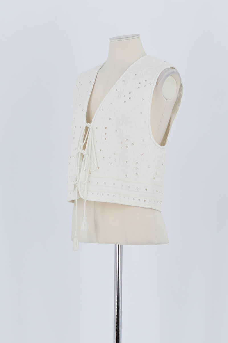 Gilet Vanessa Bruno Blanc en Coton