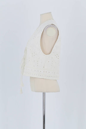 Gilet Vanessa Bruno Blanc en Coton